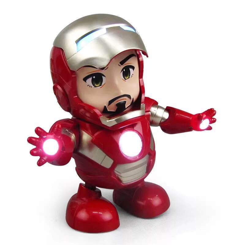 (Buy 2 Free Shipping)Marvel Iron man Dancing light robot