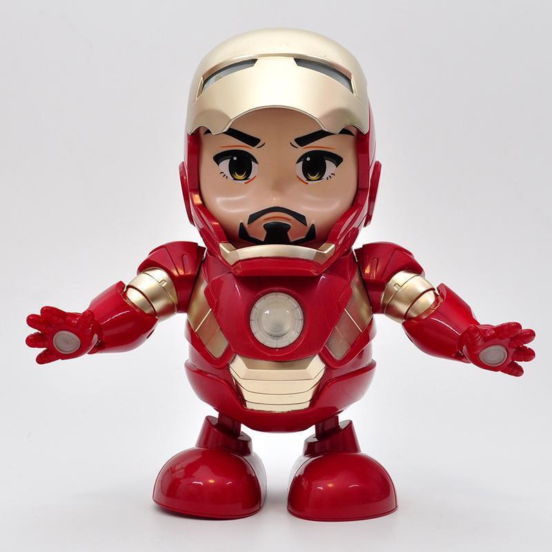 (Buy 2 Free Shipping)Marvel Iron man Dancing light robot