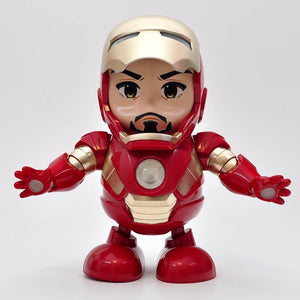 (Buy 2 Free Shipping)Marvel Iron man Dancing light robot