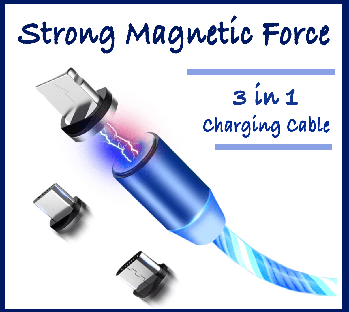 Magnetic Glare Charging Cable